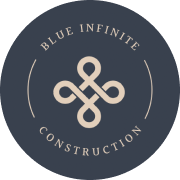 Blue Infinite Construction logo