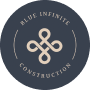 Blue Infinite Construction logo